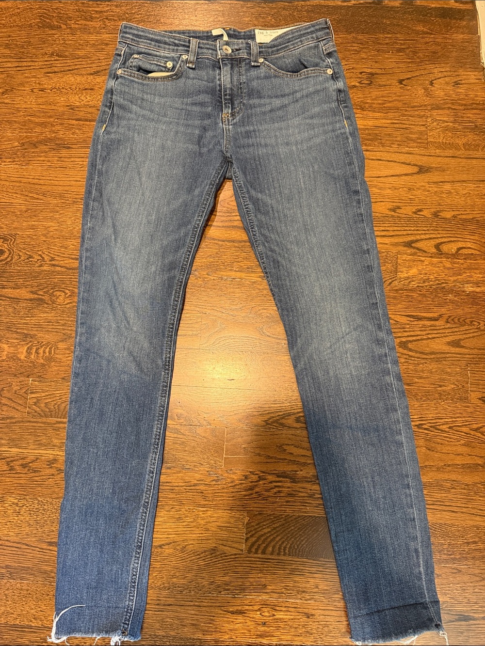 rag & bone Cate Mid-Rise Skinny Denim Dark Wash